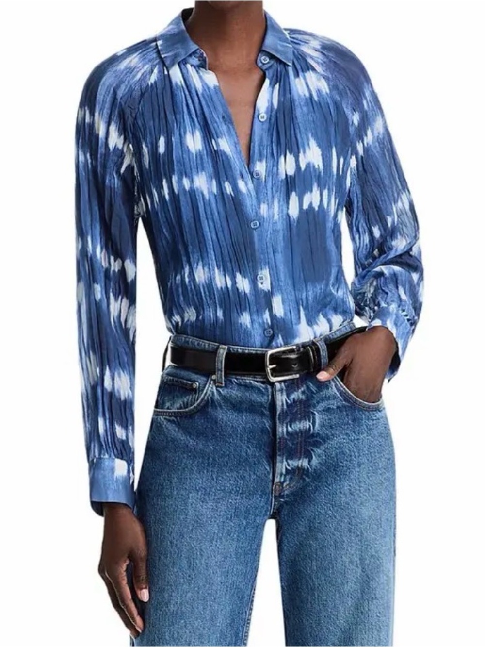 Bella Dahl Pleated Raglan Blouse